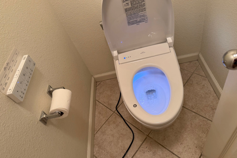 smart toilet installation